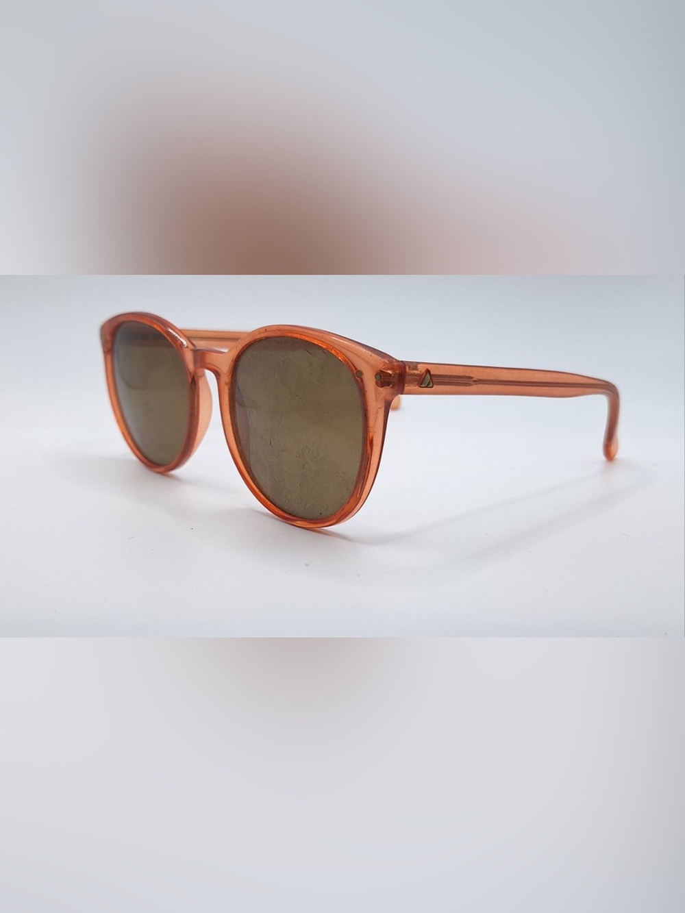 Liz Claiborne 10514 Brown Translucent Oval Sunglasses Frames Only - Picture 2 of 8